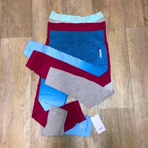 3 pairs of large seamless adapt Gymshark leggings NWT & good condition